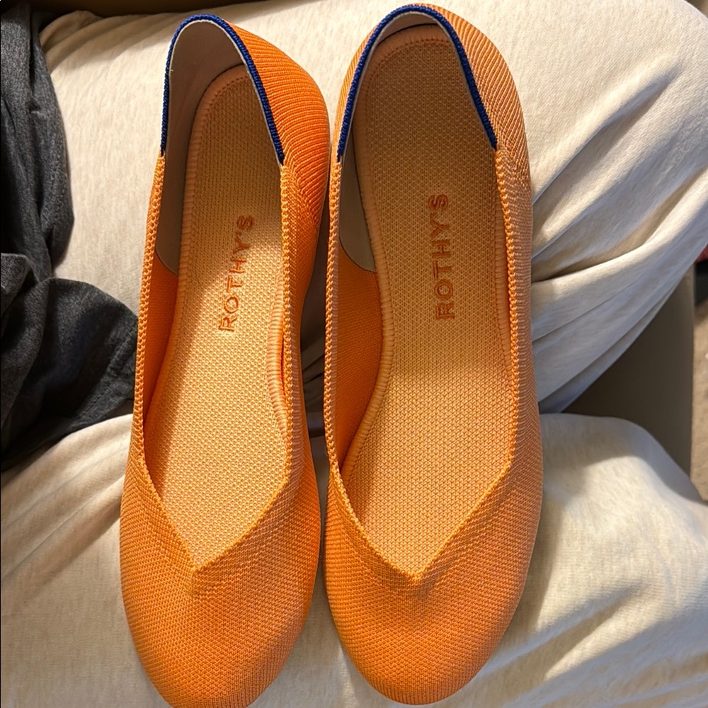 Rothy's Orange Flats Seamless Comfort